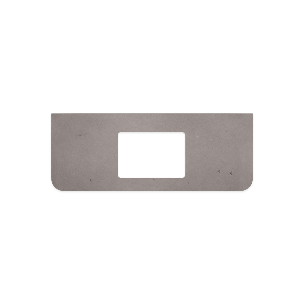 Fienza Curved Undermount Vanity Bench Top 1205x465x20mm (No Taphole) Silica Free Urban Crete 507-158-SF
