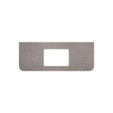 Fienza Curved Undermount Vanity Bench Top 1205x465x20mm (No Taphole) Silica Free Urban Crete 507-158-SF