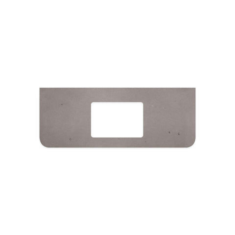 Fienza Curved Undermount Vanity Bench Top 1205x465x20mm (No Taphole) Silica Free Urban Crete 507-158-SF