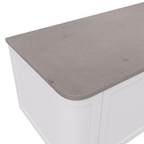 Fienza Urban Crete Curved 900mm Stone Top (No Taphole) Silica Free 507-162-SF