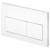 Fienza Viega Life5 Soft Rectangular Flush Plate White V-LIFE5W