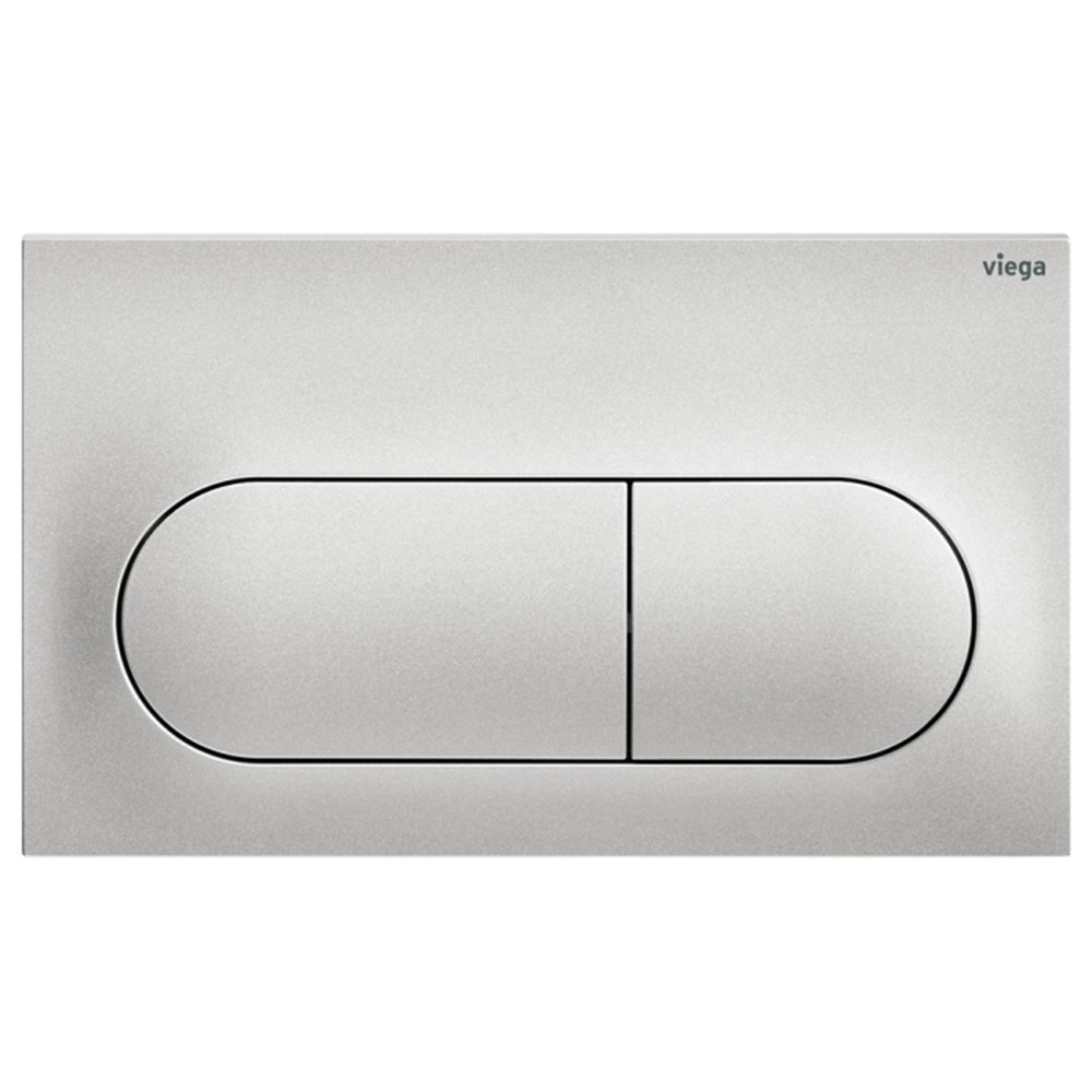 Fienza Viega Life6 Pill Button Flush Plate Matte Chrome V-LIFE6MC