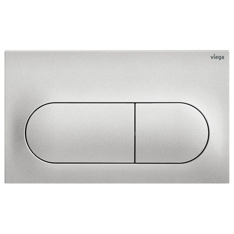 Fienza Viega Life6 Pill Button Flush Plate Matte Chrome V-LIFE6MC