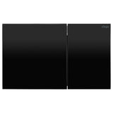 Fienza Viega More200 Curved Button Flush Plate Black Glass V-MORE200BG