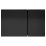 Fienza Viega More200 Curved Button Flush Plate Matte Black V-MORE200B