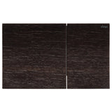 Fienza Viega More200 Curved Button Flush Plate Stained Oak V-MORE200SO