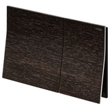 Fienza Viega More200 Curved Button Flush Plate Stained Oak V-MORE200SO