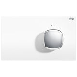 Fienza Viega More202 Raised Knob Electronic Flush Plate White & Chrome V-MORE202C-KIT