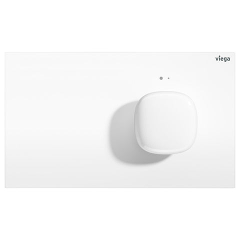 Fienza Viega More202 Raised Knob Electronic Flush Plate White V-MORE202W-KIT