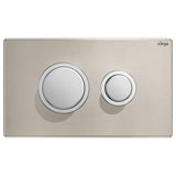 Fienza Viega Public11 Raised Round Button Flush Plate Stainless Steel V-PUBLIC11SS