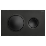 Fienza Viega Style20 Round Button Flush Plate Matte Black V-STYLE20B