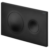 Fienza Viega Style20 Round Button Flush Plate Matte Black V-STYLE20B
