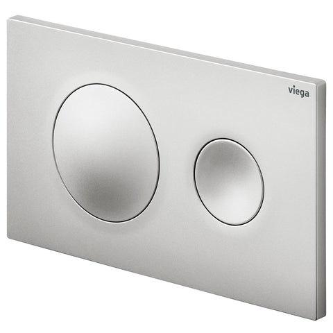 Fienza Viega Style20 Round Button Flush Plate Matte Chrome V-STYLE20MC