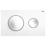 Fienza Viega Style20 Round Button Flush Plate White V-STYLE20W