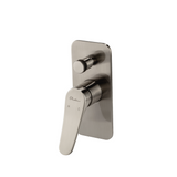 Oliveri Verona Wall Mixer w/ Diverter Trim Brushed Nickel VA304502BN-TK