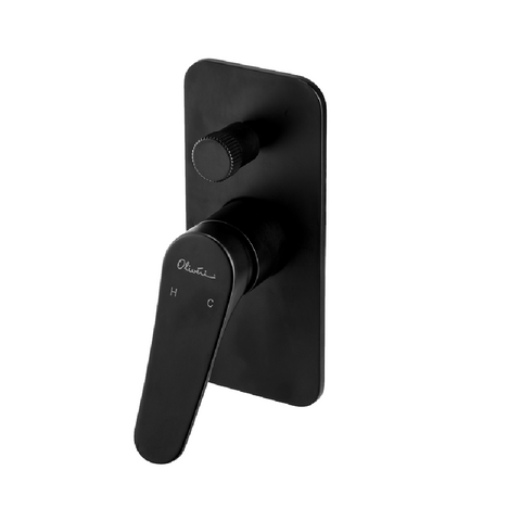 Oliveri Verona Wall Mix w/ Diverter Matte Black VA304516MB