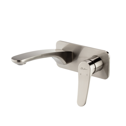 Oliveri Verona Wall Mixer Set Brushed Nickel VA305502BN