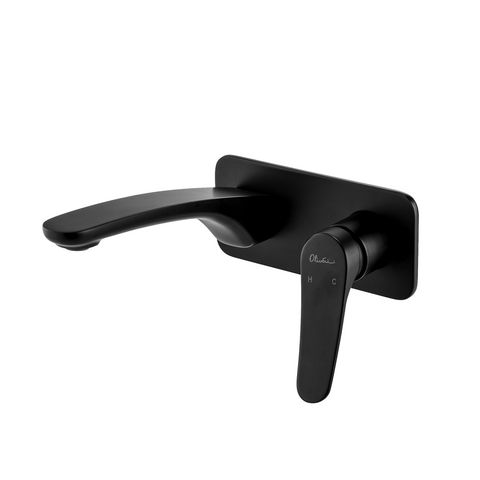 Oliveri Verona Wall Mixer Set Trim Matte Black VA305516MB-TK