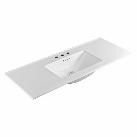 Fienza Vanessa Top Only 1200mmx460mm (3 Taphole) Gloss White 120VAN-3