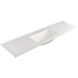 Fienza Vanessa Top Only Single Bowl 1800x460mm (1 Taphole) Gloss Warm White 180VANS