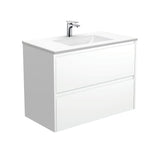 Fienza Vanessa Amato Wall Hung Vanity (1 Taphole) 900mm Satin White VAN90BW