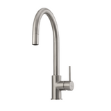 Oliveri Tap Venice Pull-out Gooseneck Mixer Brushed Nickel VE520FBN-P