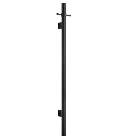 Bella Vista Mica Vertical Heated Towel Rail Black VHTR-BLK