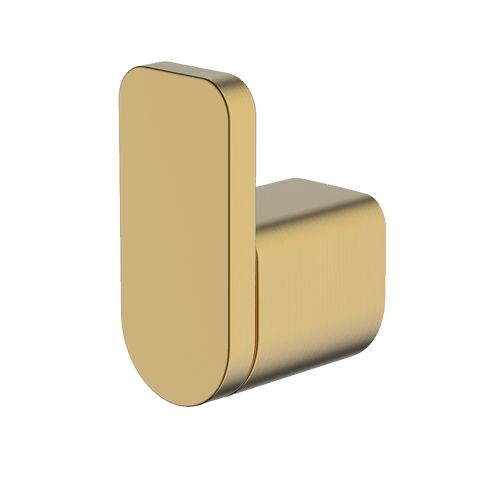 Abey Vela Robe Hook Chrome Brushed Brass VRH-BB