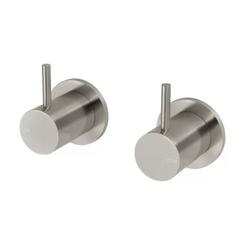 Phoenix Vivid Slimline Wall Top Assemblies 15mm Extended Spindles Lead Free Brushed Nickel VS067-40-1