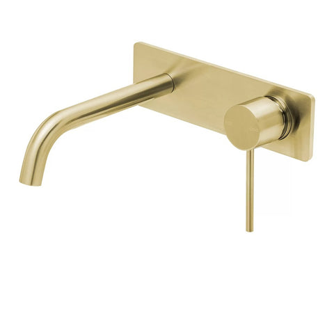 Phoenix Vivid Slimline SwitchMix Wall Basin / Bath Mixer Set 180mm (Fit-Off Kit) Lead Free Brushed Gold VS2812-12-1