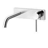 Phoenix Vivid Slimline SwitchMix Wall Basin / Bath Mixer Set 230mm Fit-Off Kit Chrome VS2813-00-1