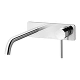 Phoenix Vivid Slimline SwitchMix Wall Basin / Bath Mixer Set 230mm Chrome VS2830-00-1