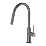 Phoenix Vivid Slimline Pull Out Sink Mixer 200mm Lead Free Brushed Carbon VS7105-31-1