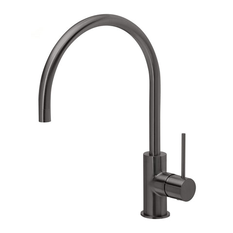 Phoenix Vivid Slimline Sink Mixer 220mm Gooseneck Brushed Carbon VS733-31-1