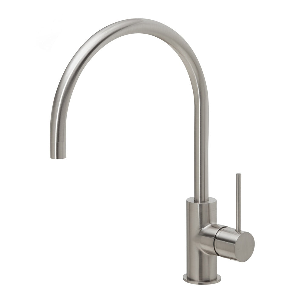 Phoenix Vivid Slimline Sink Mixer 220mm Gooseneck Brushed Nickel VS733-40-1