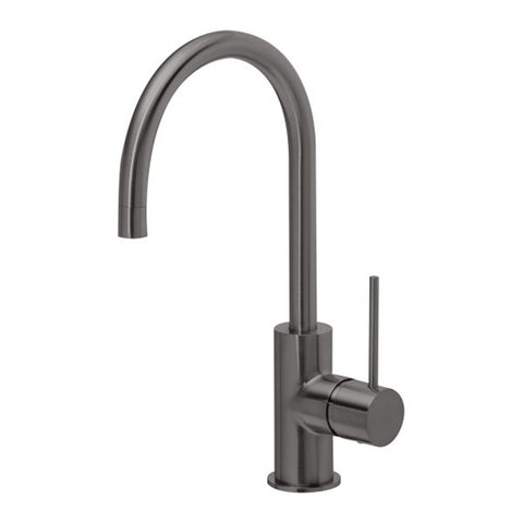 Phoenix Vivid Slimline Sink Mixer 160mm Gooseneck Brushed Carbon VS735-31-1