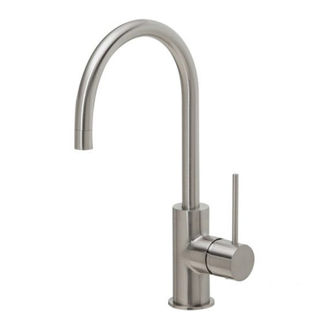Phoenix Vivid Slimline Sink Mixer 160mm Gooseneck Brushed Nickel VS735-40-1