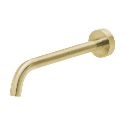 Phoenix Vivid Slimline Bath Outlet 230mm Curved Brushed Gold VS7640-12-1