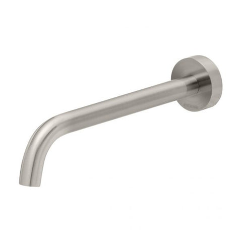 Phoenix Vivid Slimline Bath Outlet 230mm Curved Brushed Nickel VS7640-40-1
