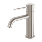 Phoenix Vivid Slimline Basin Mixer Curved Outlet Brushed Nickel VS7701-40-1