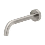 Phoenix Vivid Slimline Wall Basin Outlet 180mm Curved Lead Free Brushed Nickel VS774-40-1