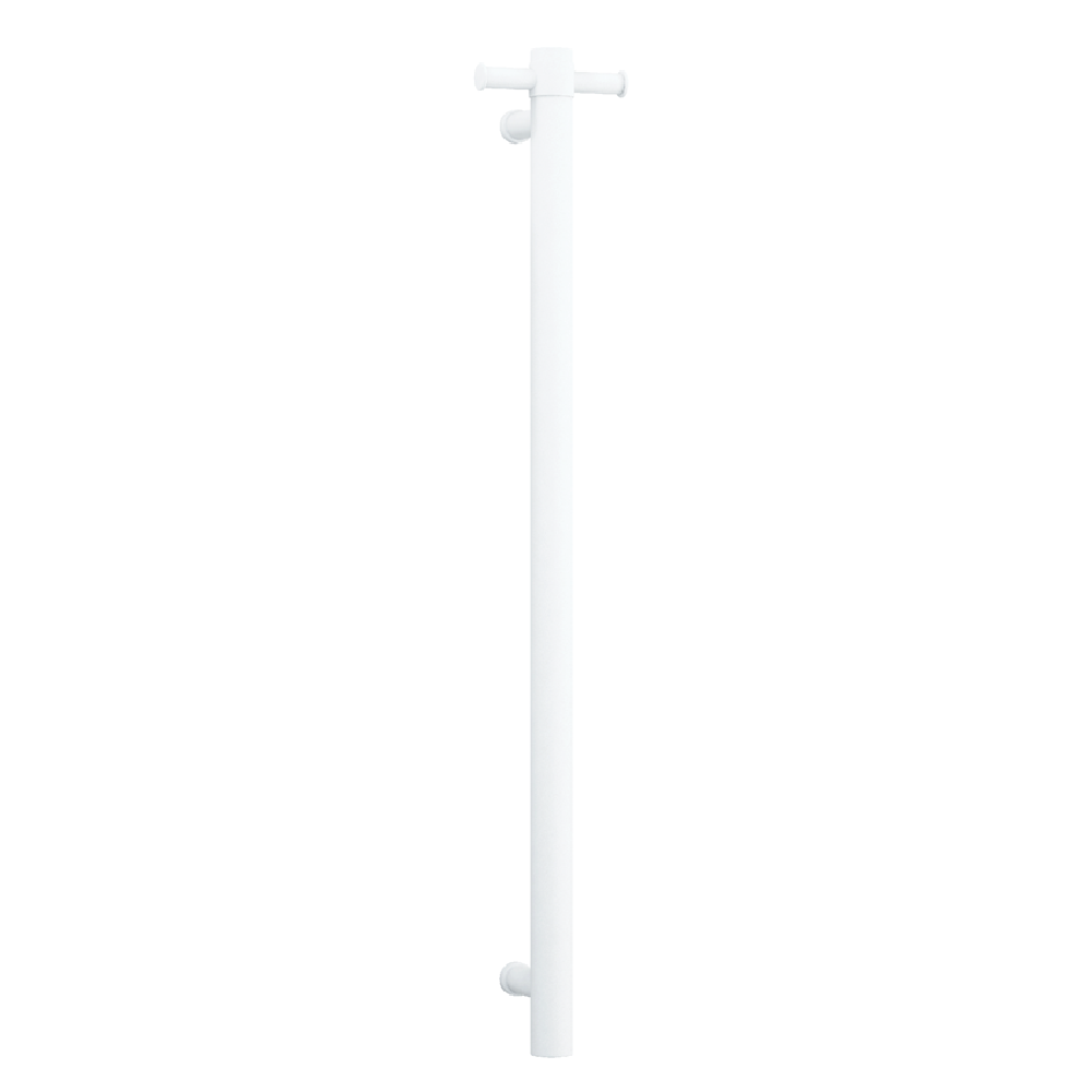 Thermogroup Vertical Heated Towel Rail w/ Hook Matte White VS900HMW