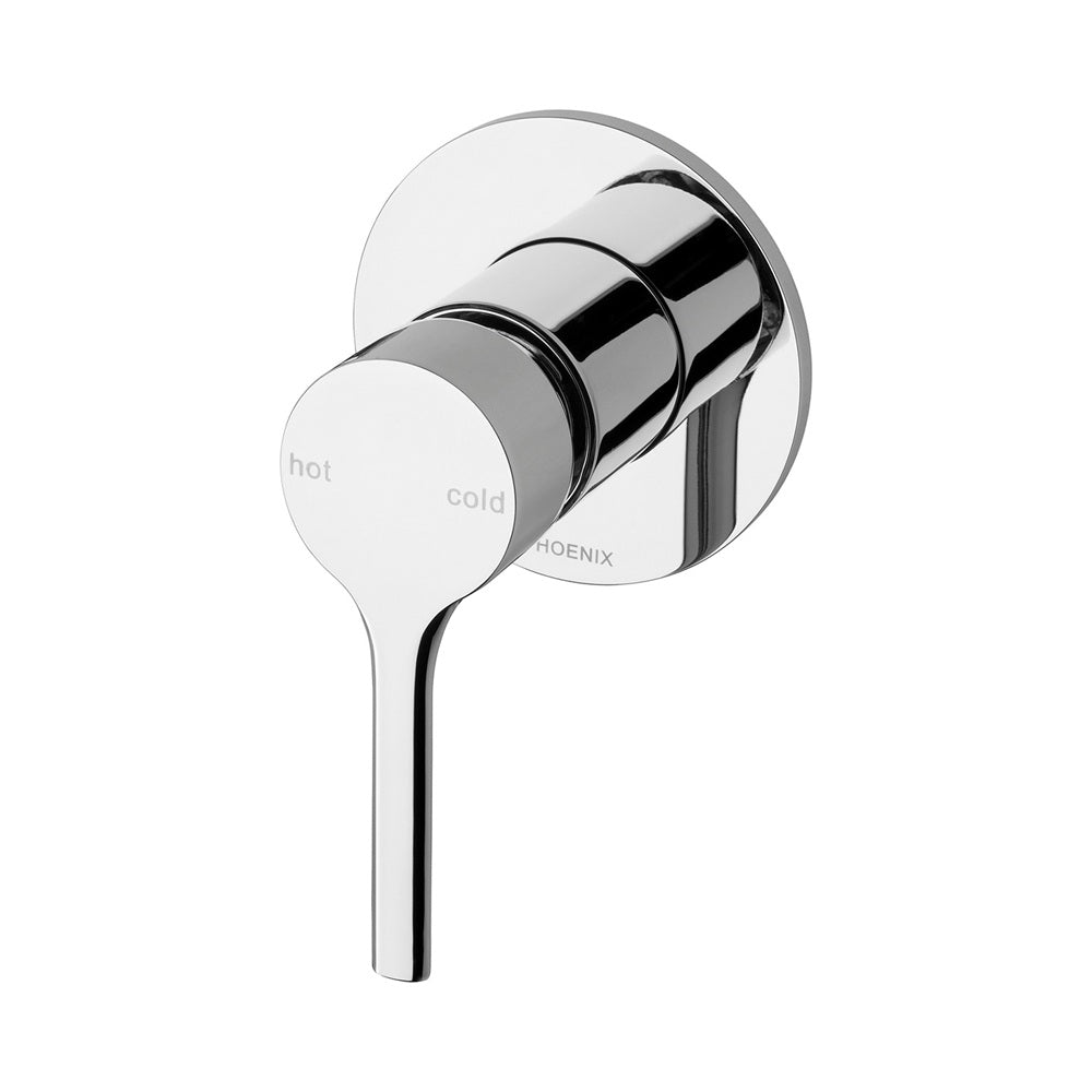 Phoenix Vivid Slimline Oval SwitchMix Shower / Wall Mixer Chrome VV2800-00-1