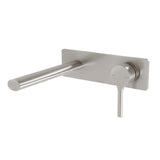 Phoenix Vivid Slimline Oval SwitchMix Wall Basin / Bath Mixer Set 175mm Brushed Nickel VV2810-40-1