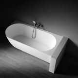 Kaskade Pure Bianca Corner Back To Wall Bath Right Hand 1500mm Matte White VX90-1500-NIK8698NA