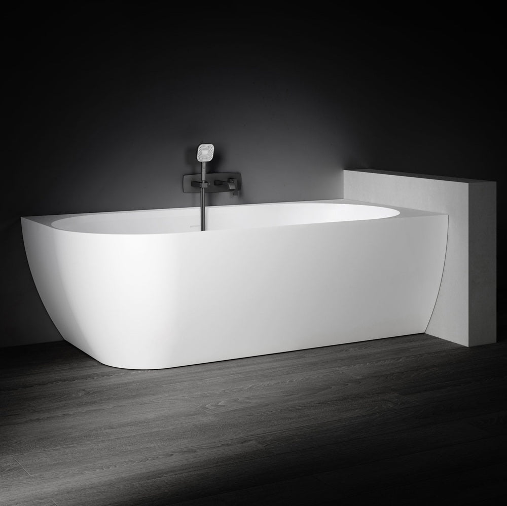 Kaskade Pure Bianca Corner Back To Wall Bath Right Hand 1500mm Matte White VX90-1500-NIK8698NA