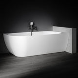 Kaskade Pure Bianca Corner Back To Wall Bath Right Hand 1500mm Matte White VX90-1500-NIK8698NA