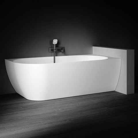 Kaskade Pure Eleni Corner Back To Wall Bath Right Hand 1700mm Matte White VX106-1700-NIK8701NA