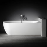 Kaskade Pure Bianca Corner Back To Wall Bath Right Hand 1500mm Matte White VX90-1500-NIK8698NA