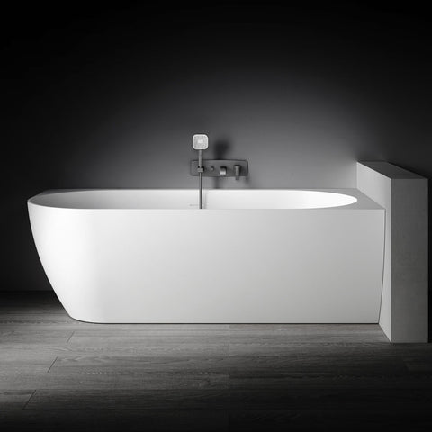 Kaskade Pure Eleni Corner Back To Wall Bath Right Hand 1700mm Matte White VX106-1700-NIK8701NA